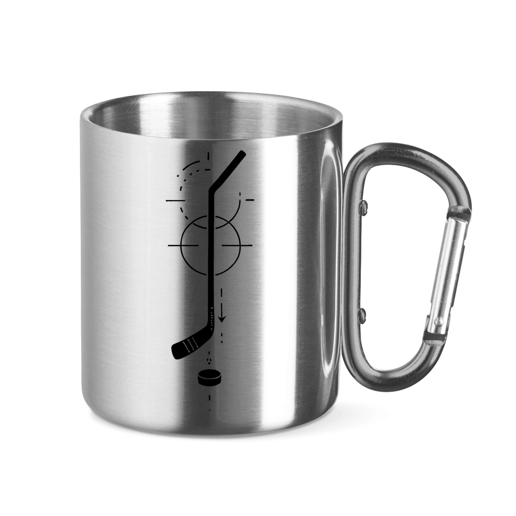 Edelstahltasse HOCKEYSTICK MODERN