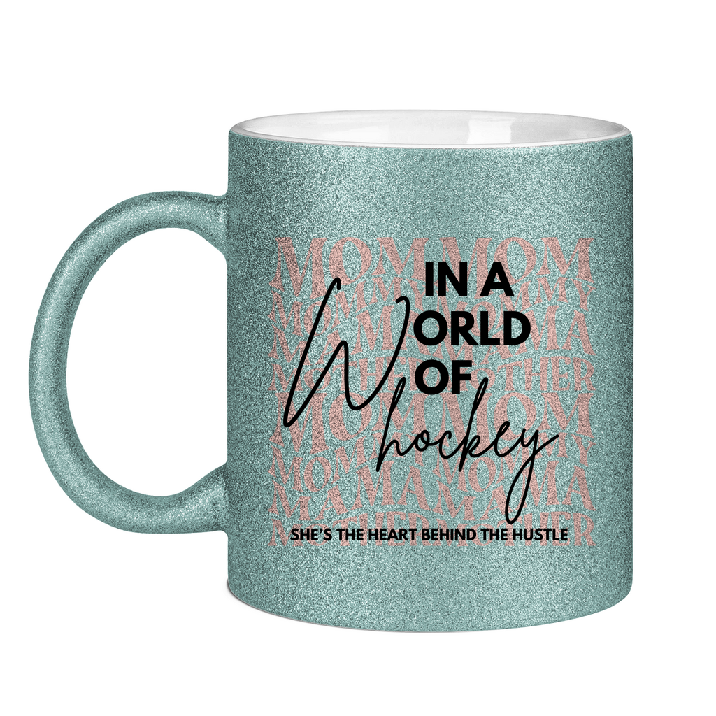 Glitzertasse WORLD OF HOCKEY - MOM