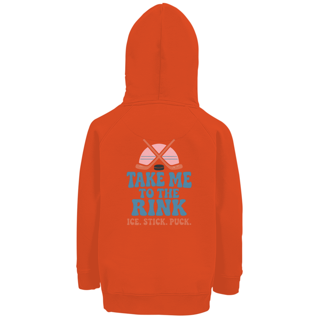 Kids Hoodie TAKE ME TO THE RINK (back)