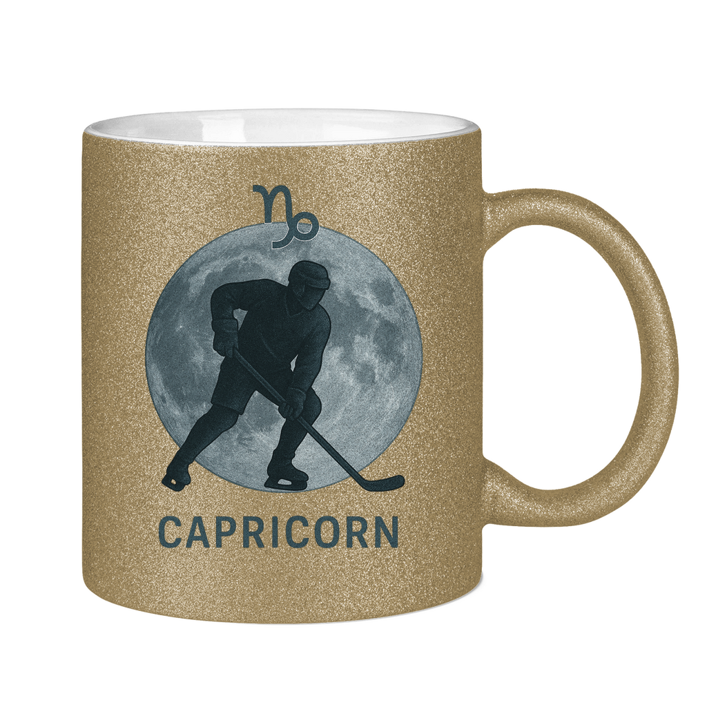 Glitzertasse STERNZEICHEN CAPRICORN / STEINBOCK