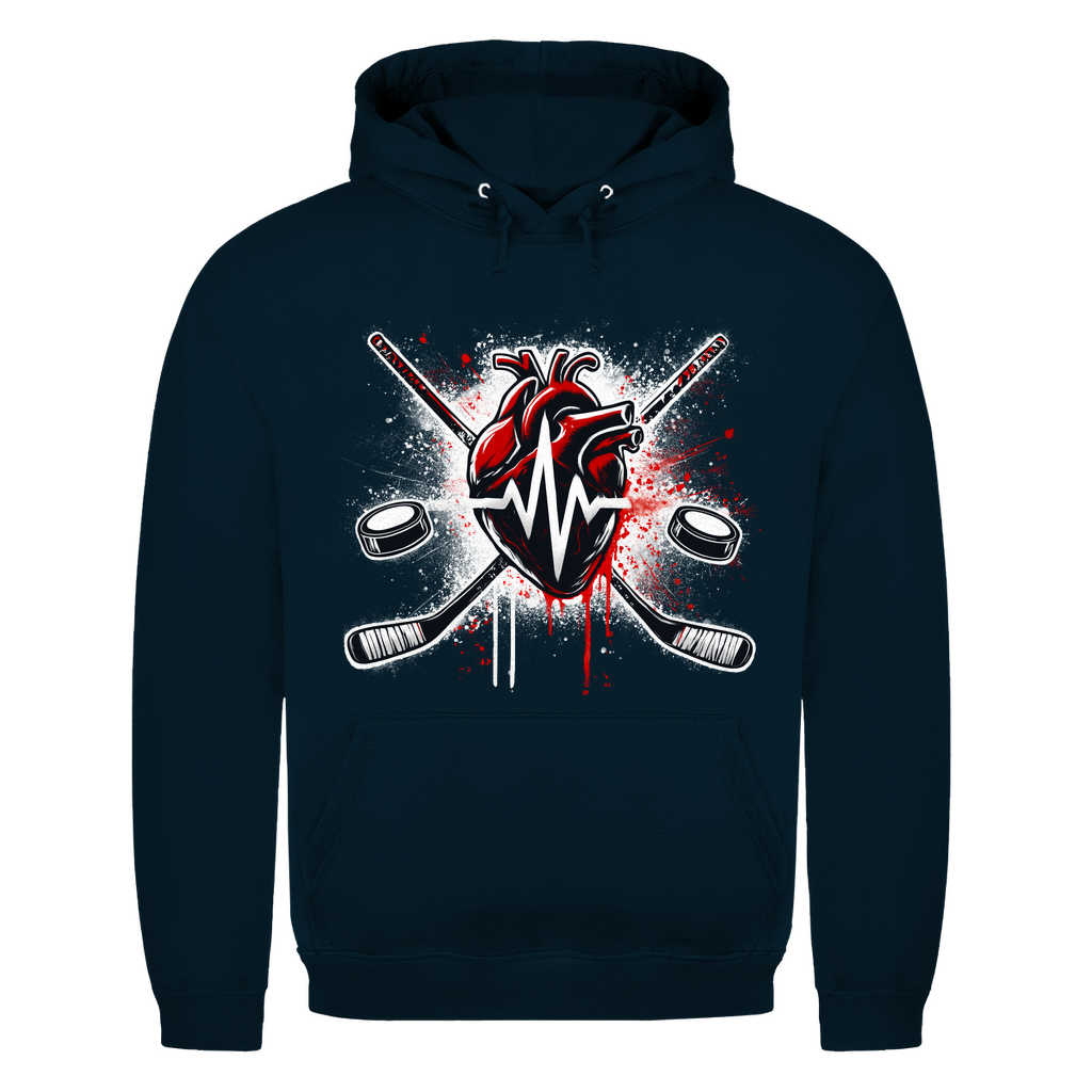 Unisex Hoodie HOCKEY HEARTBEAT