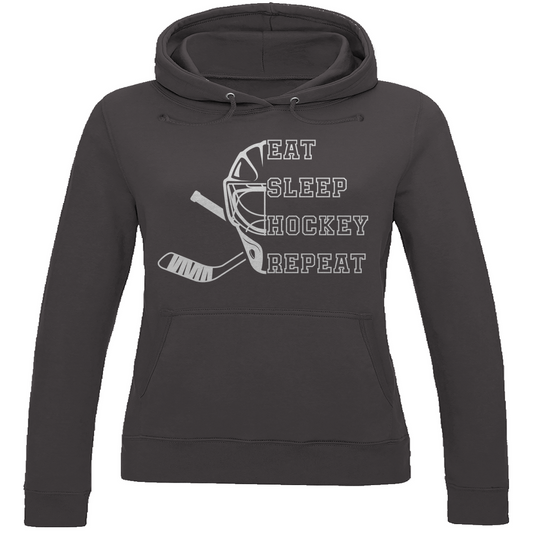 Ladies Hoodie EAT, SLEEP GOALIE