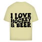 Oversize T-Shirt I LOVE HOCKEY & BEER (back)