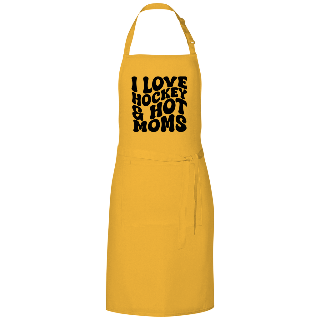 Grillschürze I LOVE HOCKEY & HOT MOMS