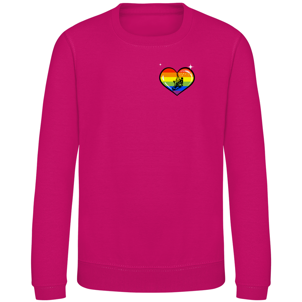 Kids Sweatshirt RAINBOW SKATE HEART