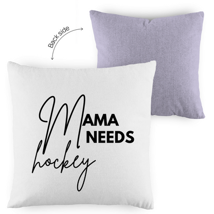 Kopfkissen zweifarbig MAMA NEEDS HOCKEY