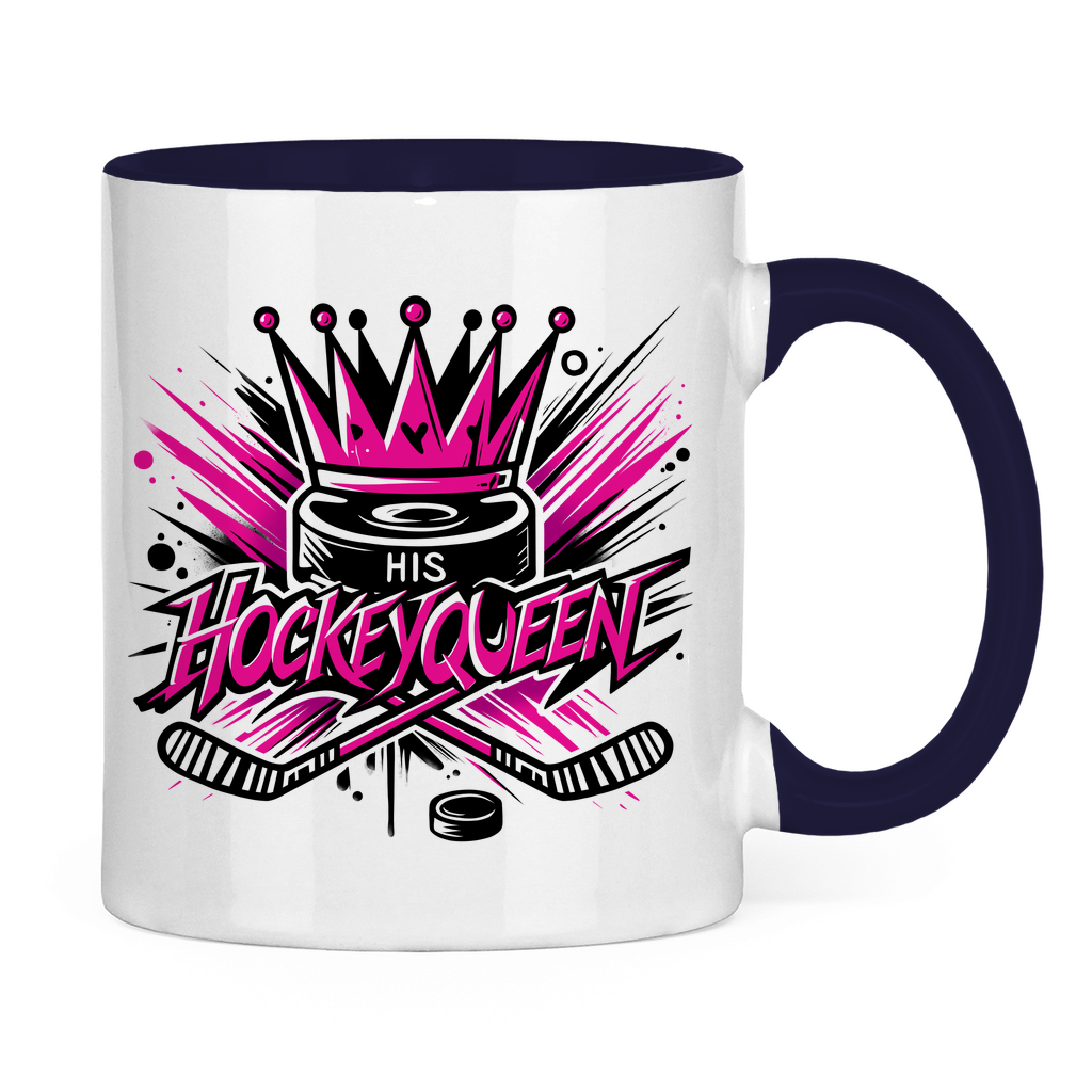 Tasse zweifarbig HIS HOCKEYQUEEN