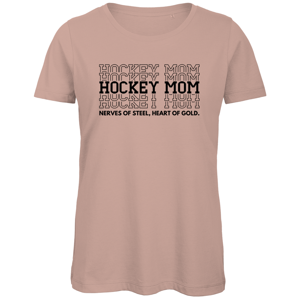 Ladies T-Shirt HOCKEYMOM NERVES & HEART