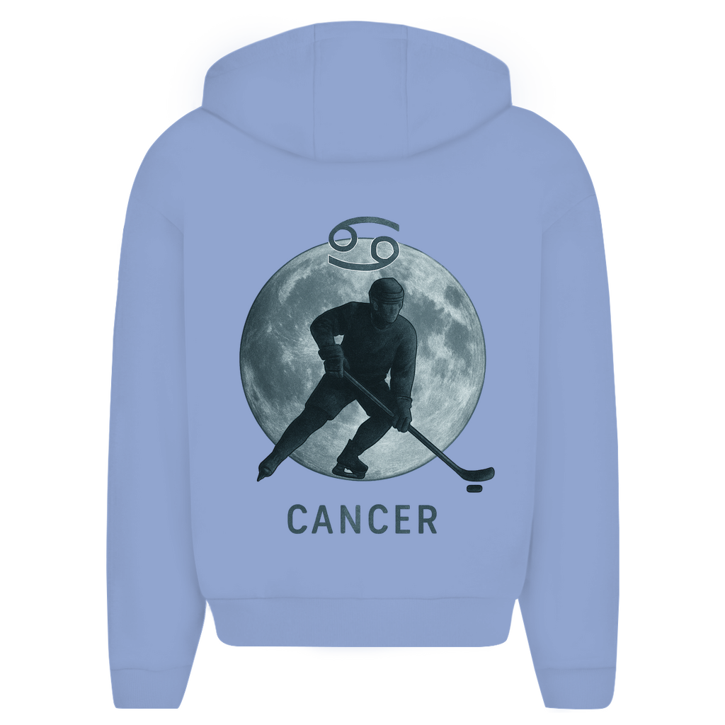 Oversize Zipper STERNZEICHEN CANCER / KREBS (front&back)