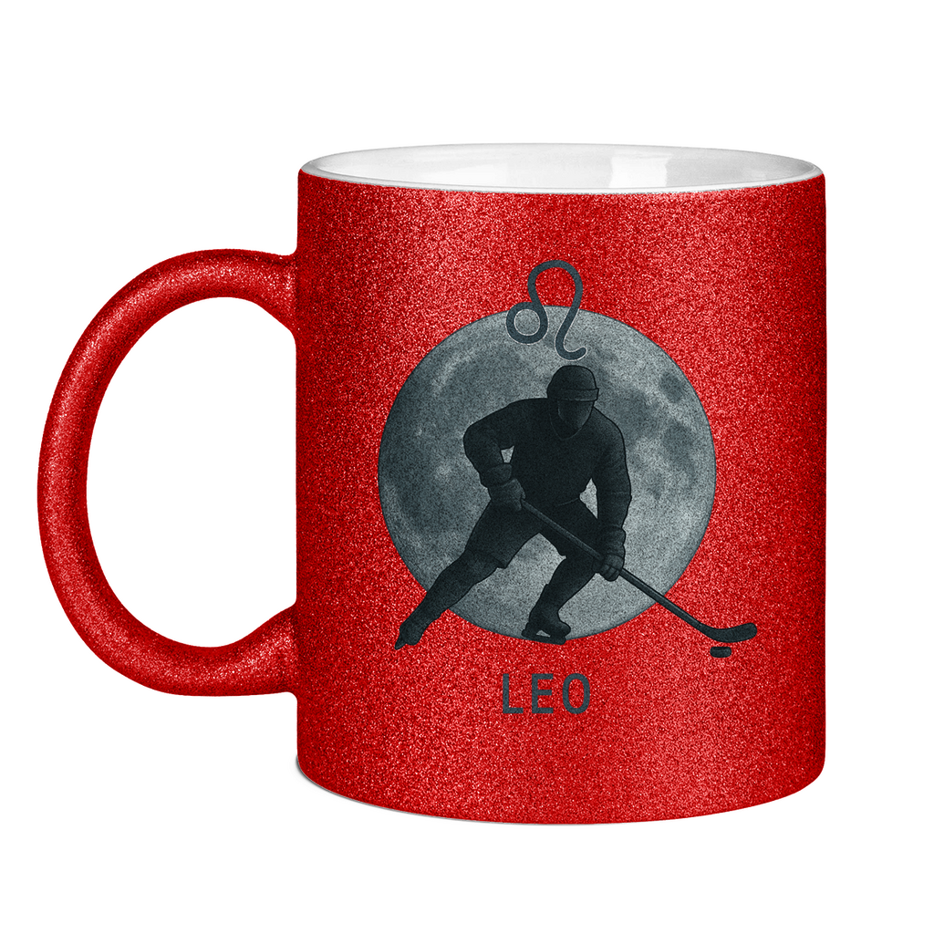 Glitzertasse STERNZEICHEN LEO / LÖWE