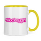 Tasse zweifarbig HOCKEYGIRL SCHRIFT