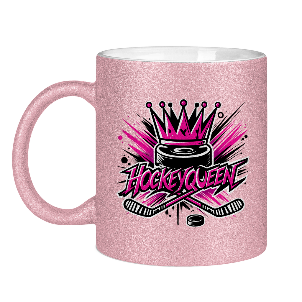 Glitzertasse HOCKEYQUEEN