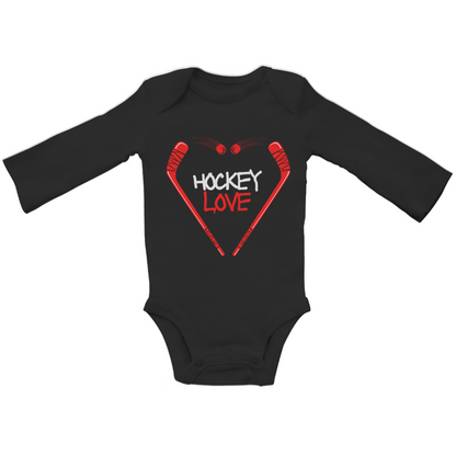 Babybody Langarm  HOCKEYLOVE STICKHEART