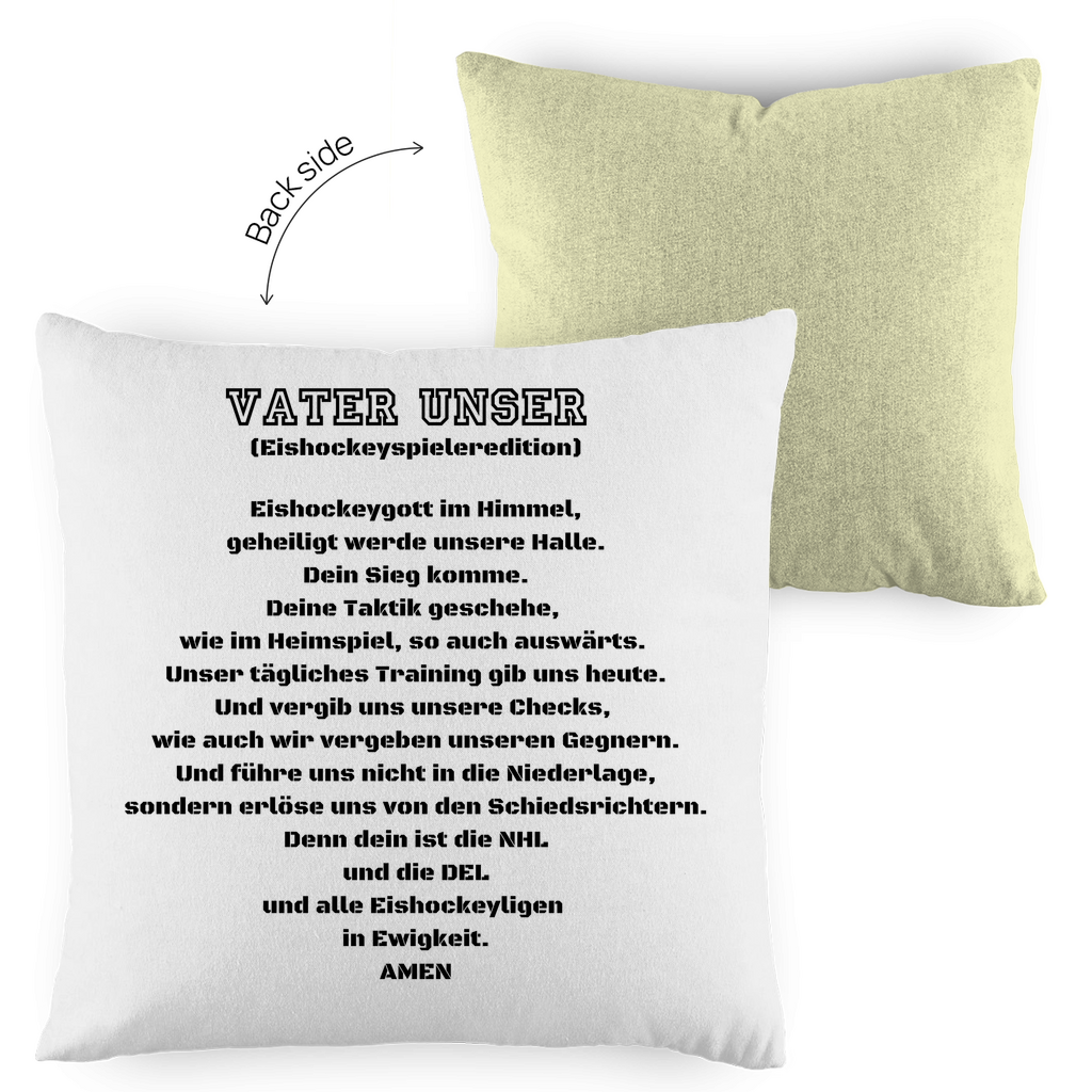 Kopfkissen zweifarbig VATER UNSER SPIELER