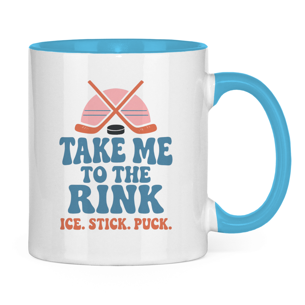 Tasse zweifarbig TAKE ME TO THE RINK