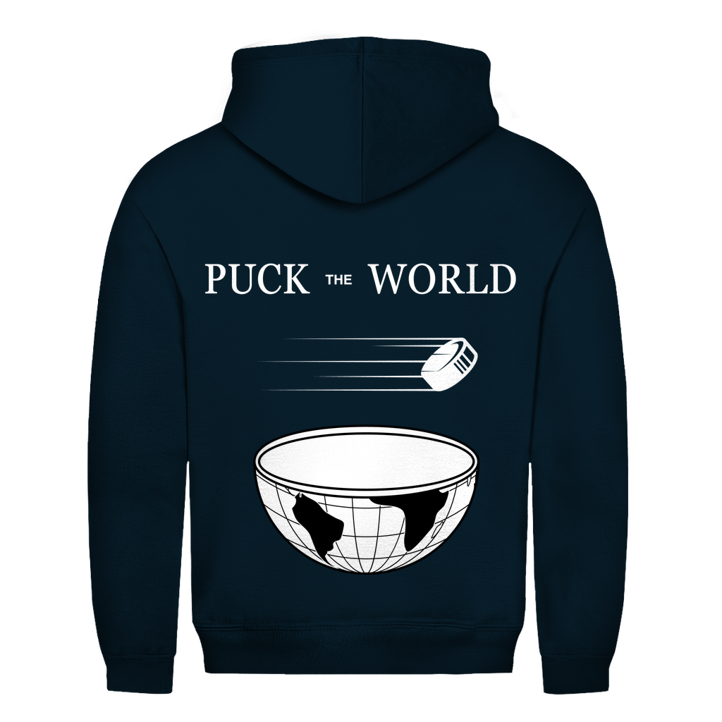 Unisex Hoodie PUCK THE WORLD (front&back)