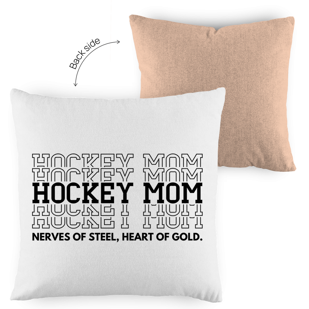 Kopfkissen zweifarbig HOCKEYMOM NERVES & HEART