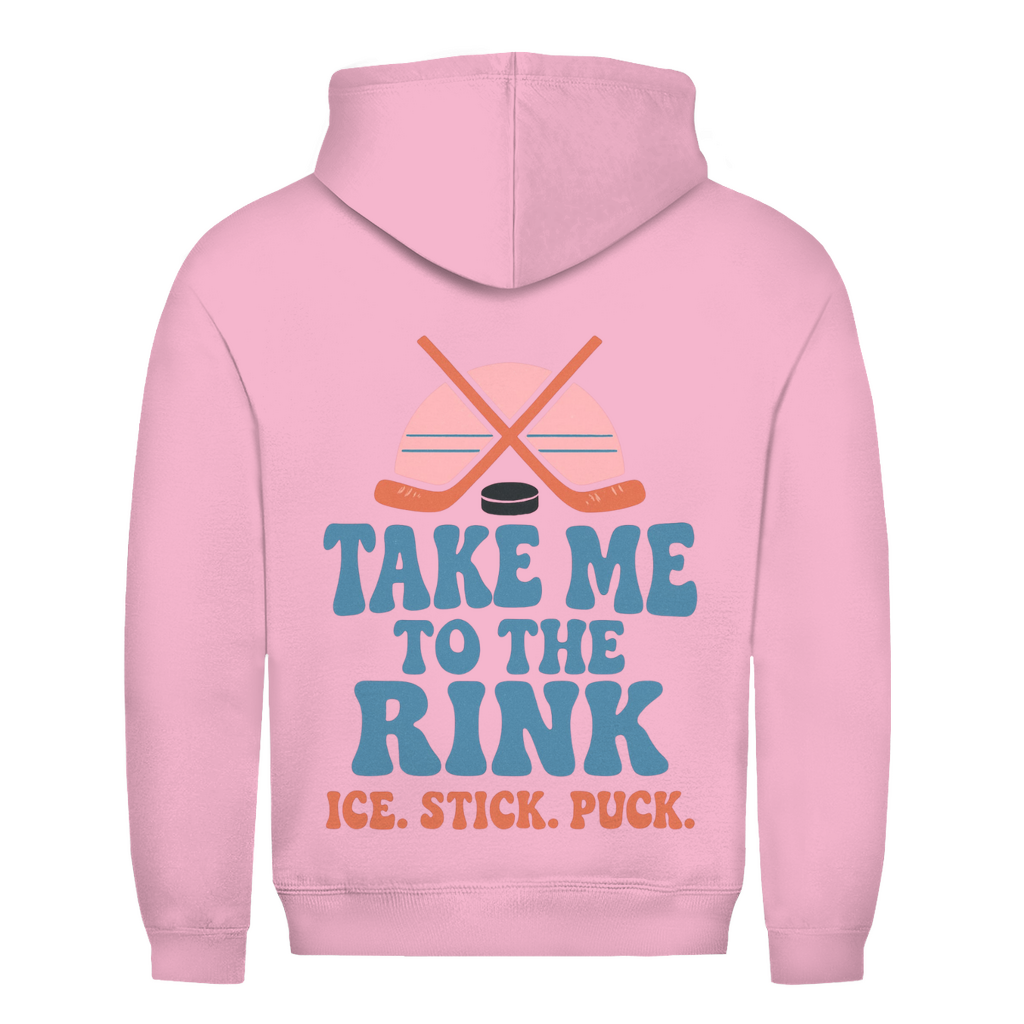 Unisex Hoodie TAKE ME TO THE RINK (back)