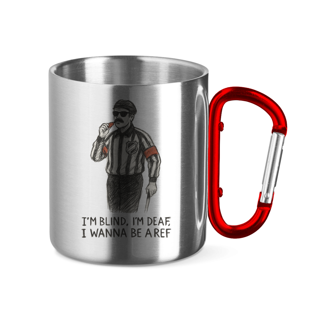 Edelstahltasse WANNA BE A REF
