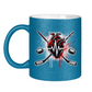 Glitzertasse HOCKEY HEARTBEAT