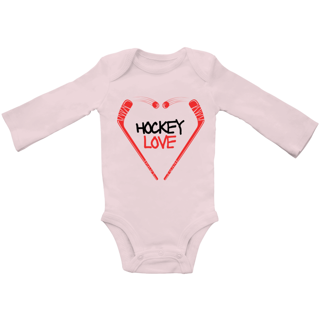 Babybody Langarm  HOCKEYLOVE STICKHEART