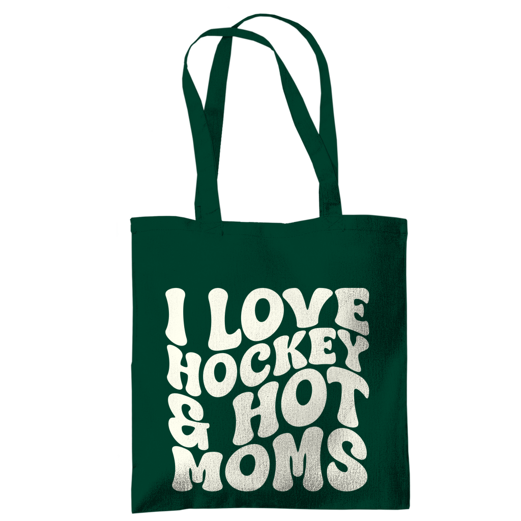 Tragetasche I LOVE HOCKEY & HOT MOMS