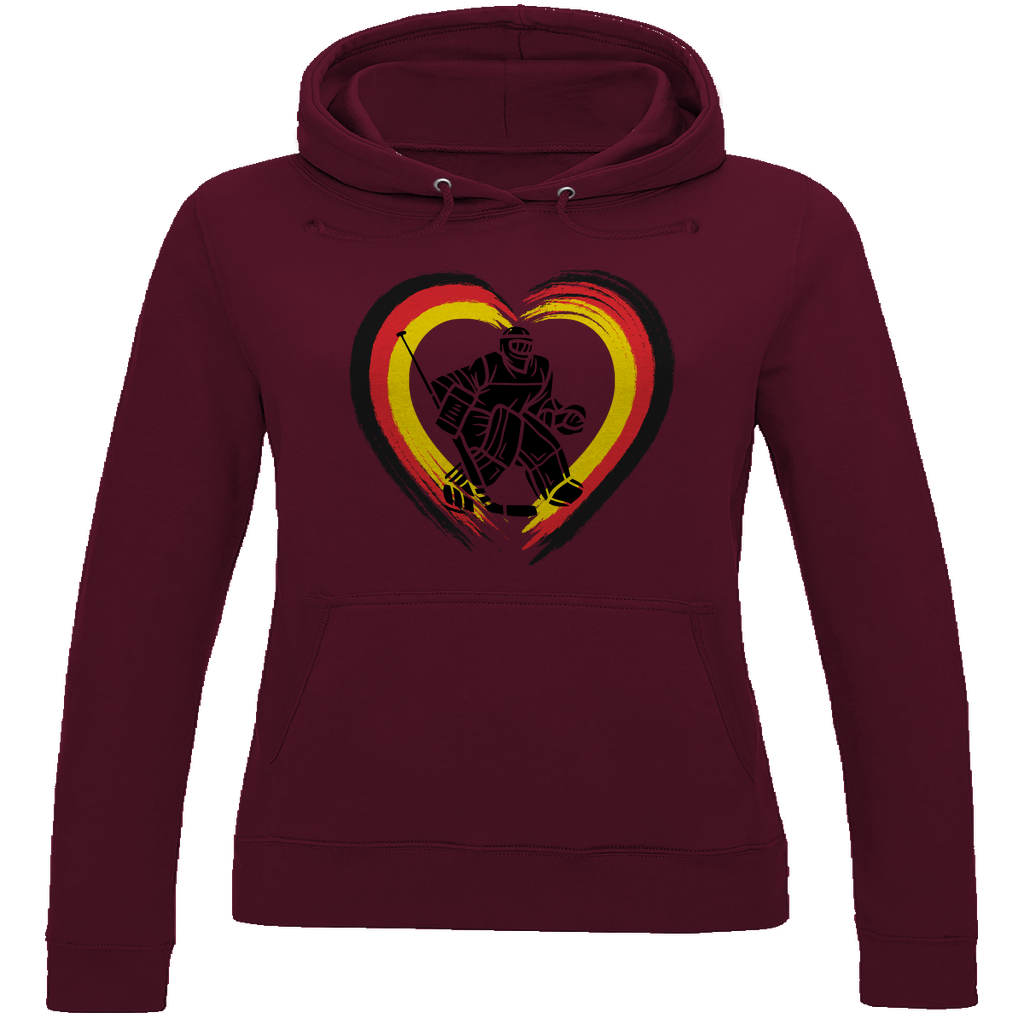 Ladies Hoodie HEART GERMANY GOALIE