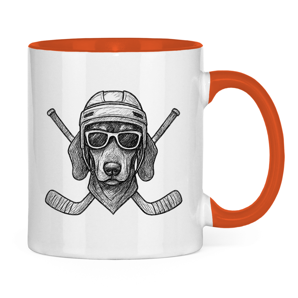 Tasse zweifarbig COOL HOCKEYDOG