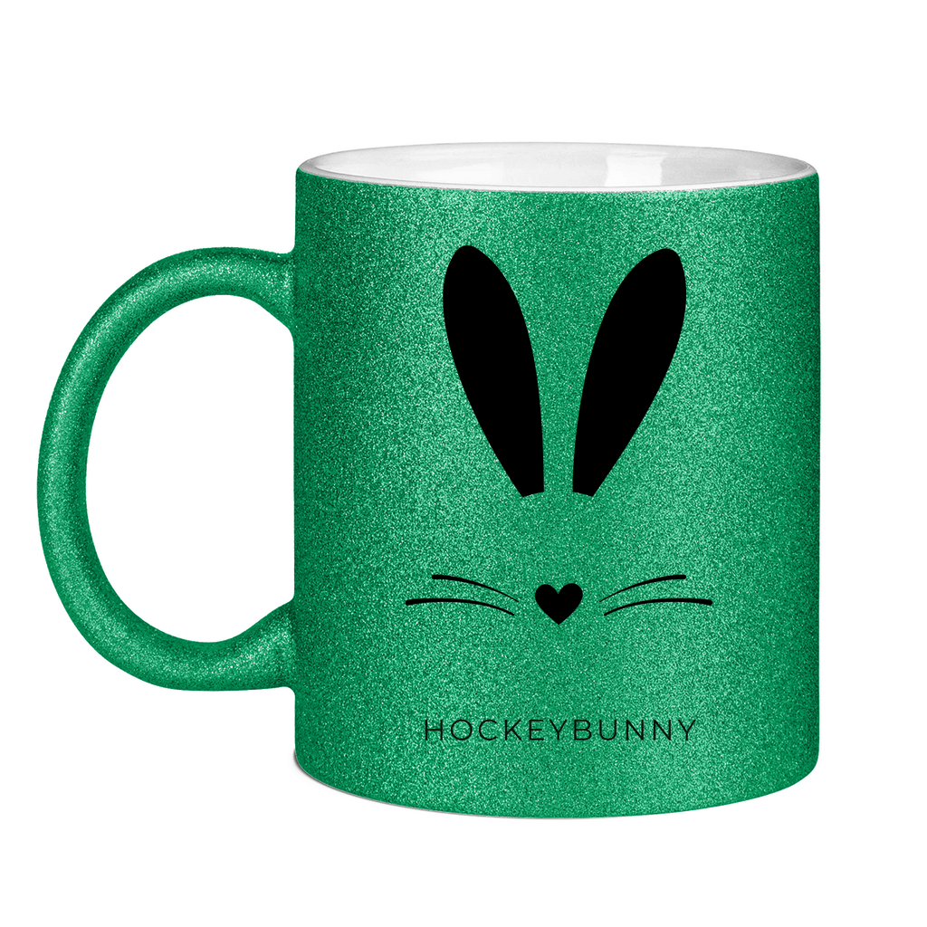 Glitzertasse HOCKEYBUNNY