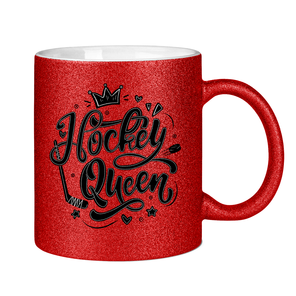 Glitzertasse HOCKEYQUEEN II