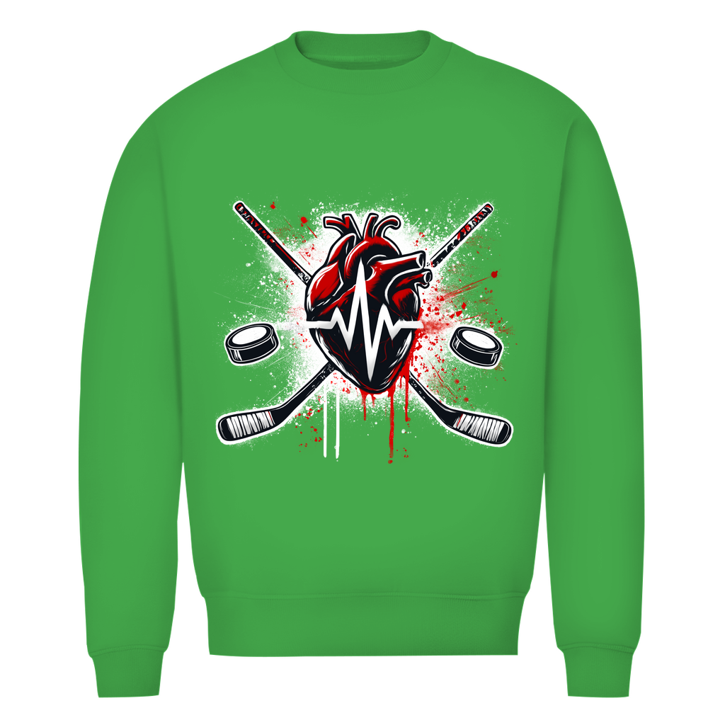 Unisex Sweatshirt HOCKEY HEARTBEAT