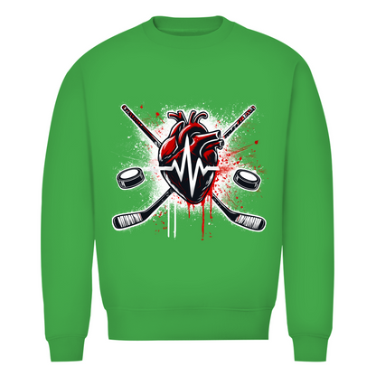 Unisex Sweatshirt HOCKEY HEARTBEAT
