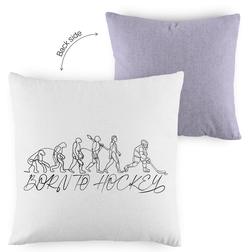 Kopfkissen zweifarbig BORN TO HOCKEY EVULUTION