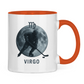 Tasse zweifarbig STERNZEICHEN VIRGO / JUNGFRAU