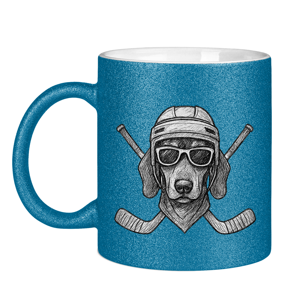 Glitzertasse COOL HOCKEYDOG
