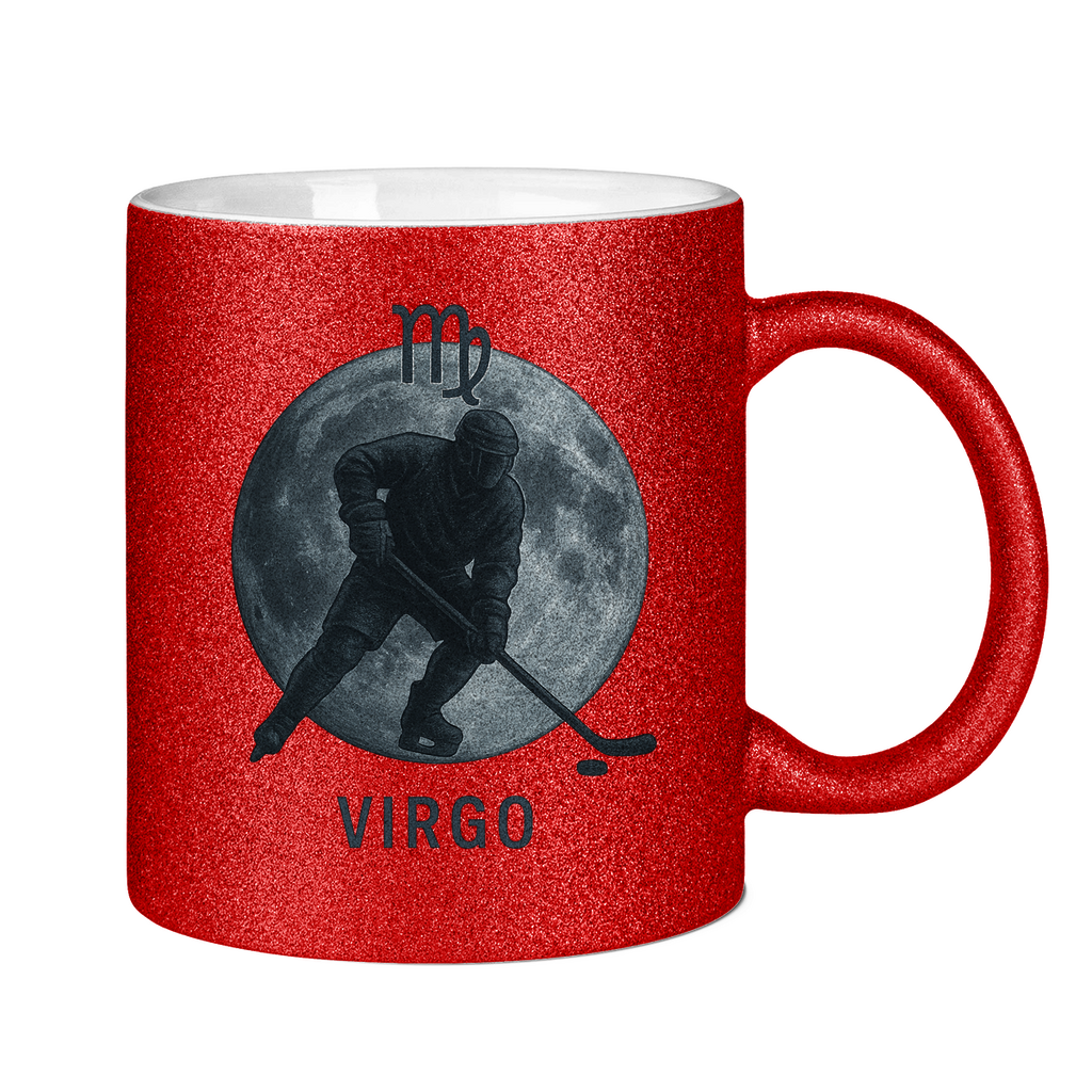 Glitzertasse STERNZEICHEN VIRGO / JUNGFRAU