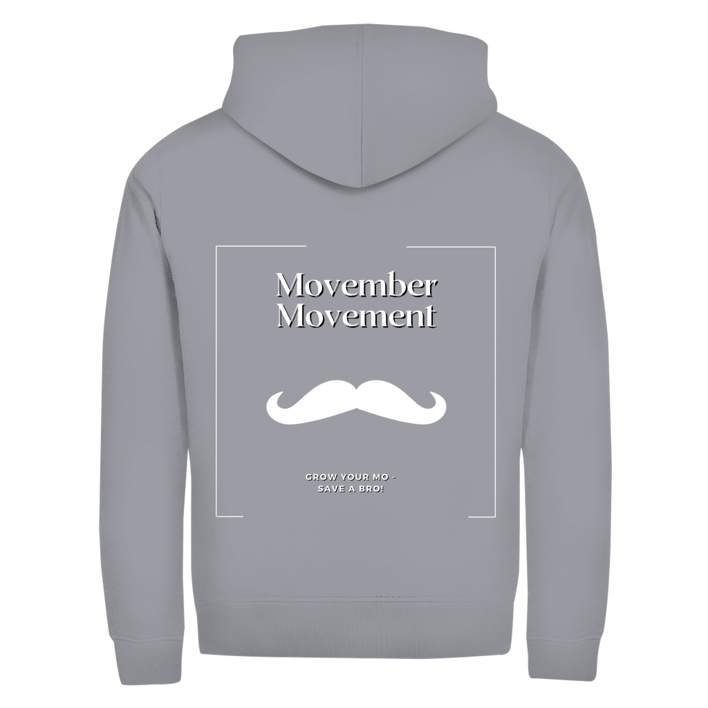 Unisex Zipper GROW YOUR MO (back)