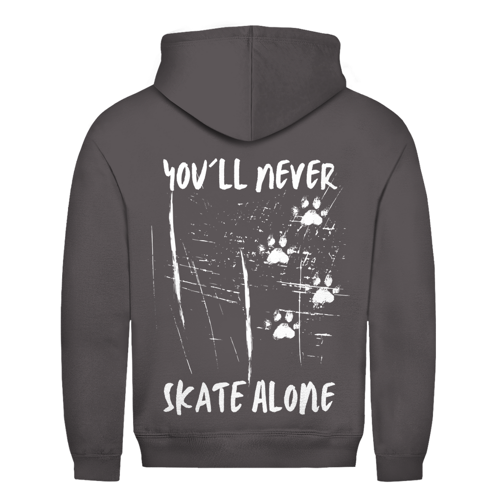 Unisex Hoodie NEVER SKATE ALONE (back)