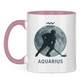 Tasse zweifarbig STERNZEICHEN AQUARIUS / WASSERMANN
