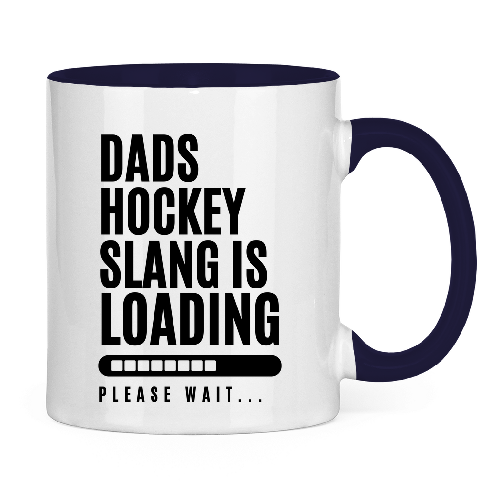 Tasse zweifarbig HOCKEYDADS SLOGAN