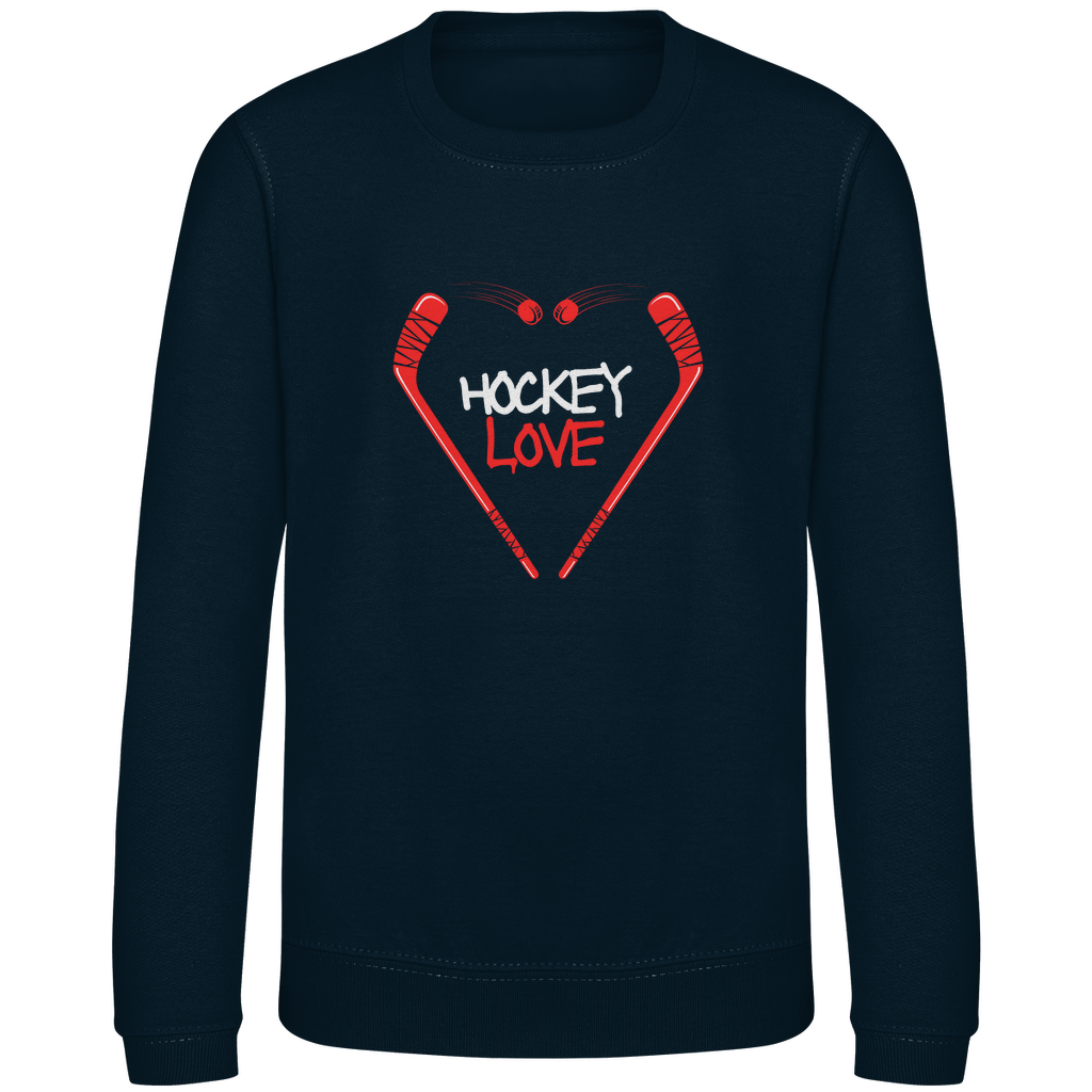 Kids Sweatshirt HOCKEYLOVE STICKHEART