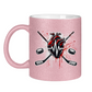 Glitzertasse HOCKEY HEARTBEAT
