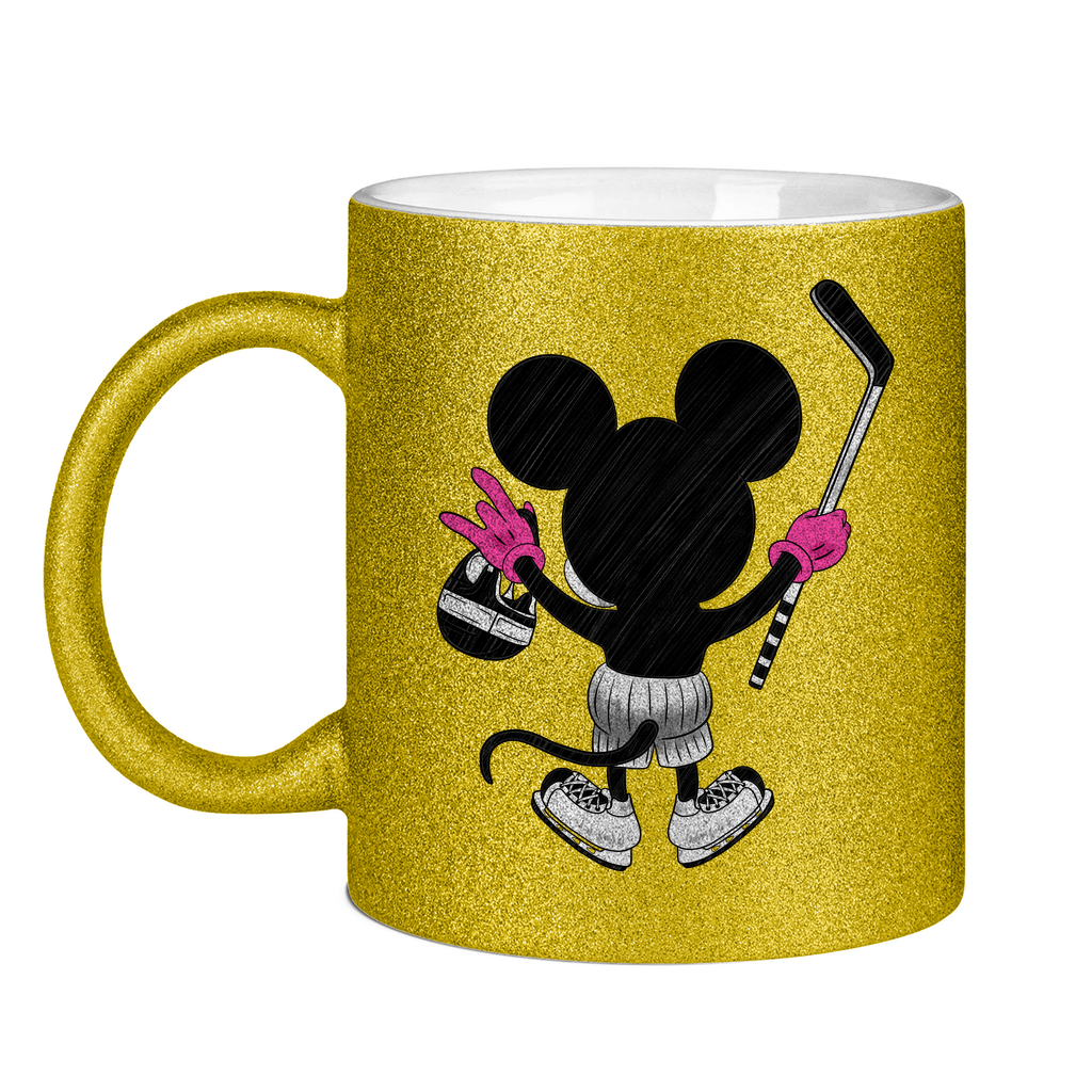 Glitzertasse HOCKEYMOUSE PINK