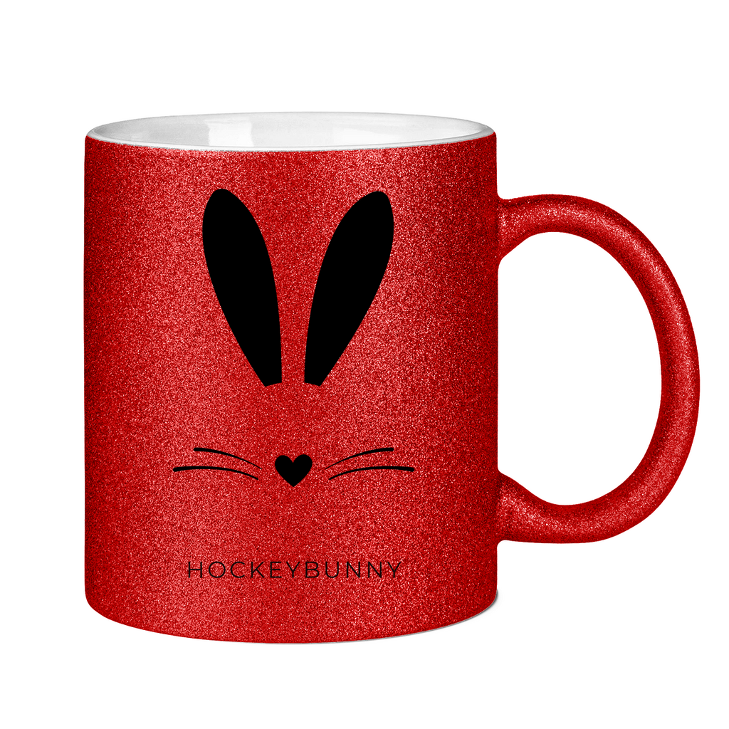 Glitzertasse HOCKEYBUNNY