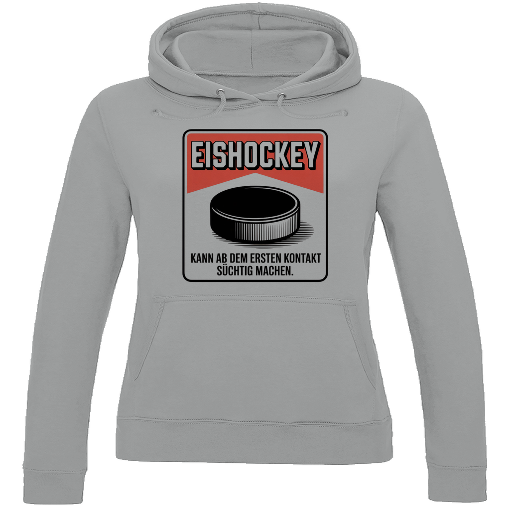 Ladies Hoodie EISHOCKEY ZIGARETTENSCHACHTEL
