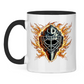 Tasse zweifarbig BURNING MASK