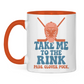 Tasse zweifarbig TAKE ME TO THE RINK GOALIE