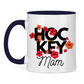Tasse zweifarbig HOCKEY MOM FLOWERS