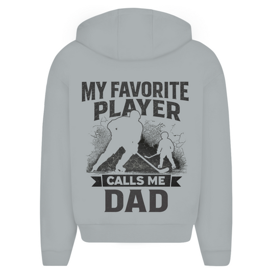 Oversize Zipper HOCKEYDAD FAVORITE PLAYER (back)