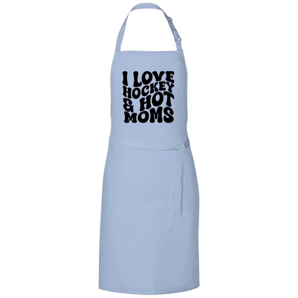 Grillschürze I LOVE HOCKEY & HOT MOMS